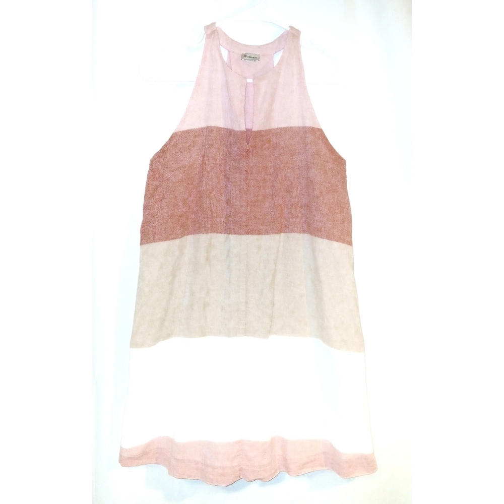 CREMIEUX Color Block Trapeze Dress S